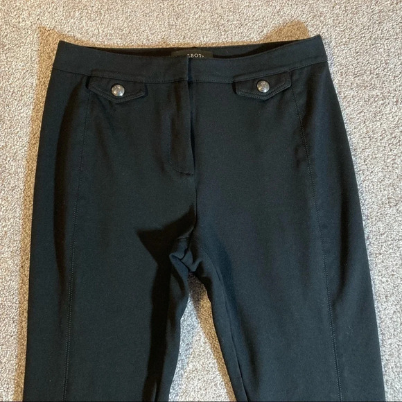 NWOT Talbots Black Stretch Ankle Pants 4P - Picture 2 of 14